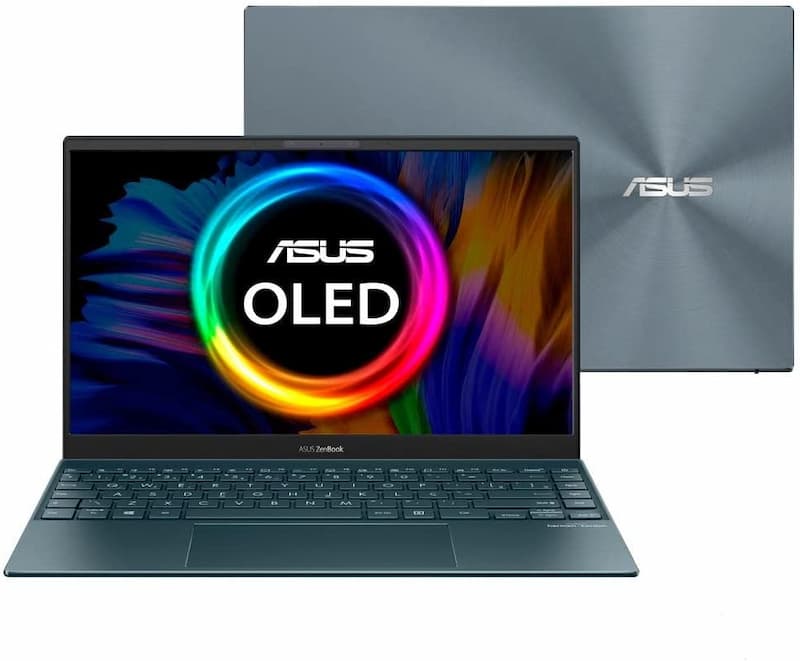 Notebook Asus Zenbook 13 Oled Ux325ea-kg856w Core i5 8gb 256gb Ssd W11 Tela Oled 13,3" Full Hd Cinza