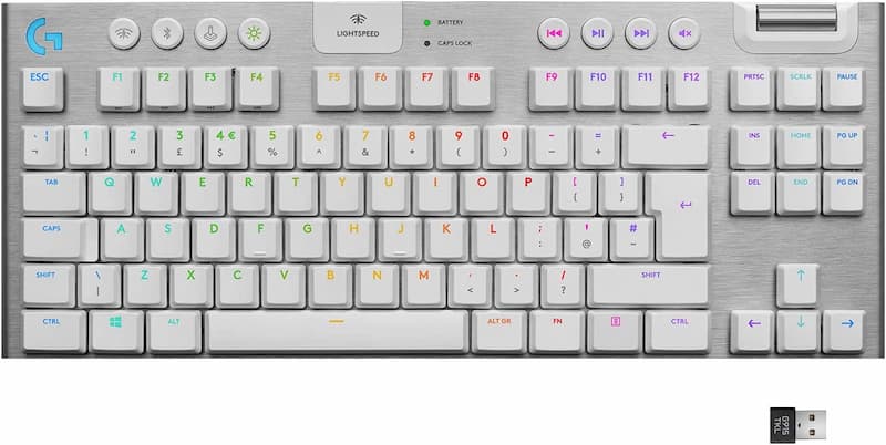 Teclado Mecânico Gamer Sem Fio Logitech G915 TKL com RGB LIGHTSYNC