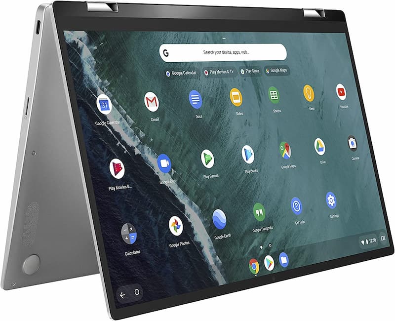 Asus Chromebook Flip C434 2 in 1 Laptop, 14" Touchscreen FHD 4-Way NanoEdge, Intel Core M3-8100Y Processor, 4GB RAM, 64GB eMMC Storage