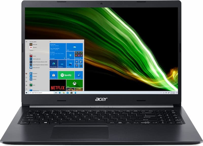 Notebook Acer Aspire 5 A515-54-53VN Core I5 –10210U 8GB Win10, preto