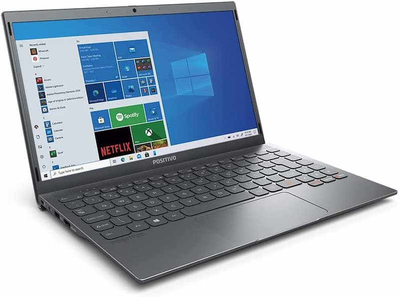 Notebook Positivo Motion Gray Q464C-O Intel® Atom® Quad Core™ Windows 10 Home 14,1